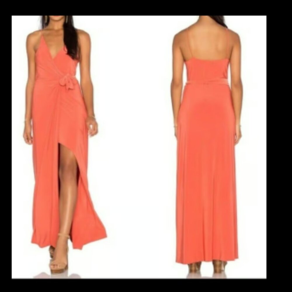MISA LOS ANGELES WRAP DRESS